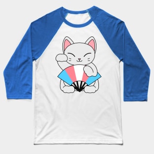 Transgender Lucky Cat Baseball T-Shirt